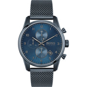 BOSS Men's Quartz Watch with Stainless Steel Strap, Blue Dial  - Model 1513836