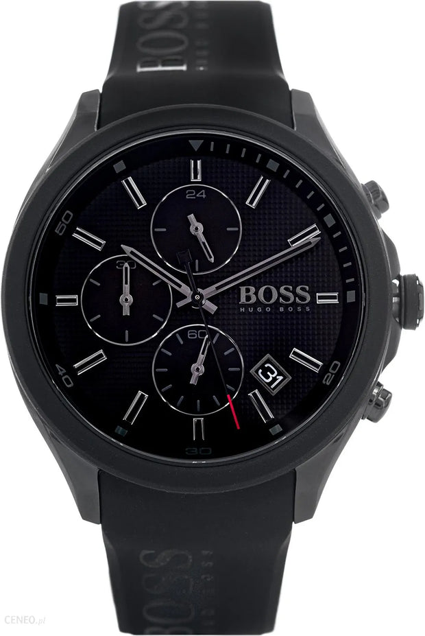 Hugo BOSS® Men’s Quartz Silicone Strap Black Dial 44mm Watch