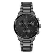 HUGO BOSS Men’s Analog 43mm Stainless Steel Black Dial Watch 1513929