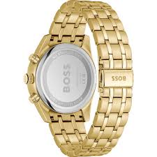 Hugo BOSS® Men’s Quartz Gold Stainless Steel Black Dial 46mm Watch 1513932