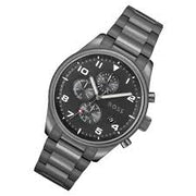 HUGO BOSS Men’s Analog 43mm Stainless Steel Black Dial Watch 1513929