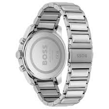 Hugo BOSS® Men’s Quartz Silver Stainless Steel Blue Dial 44mm Watch 1513999