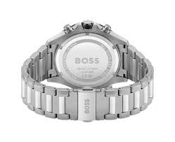 Hugo BOSS® Men’s Quartz Silver Stainless Steel Green Dial 46mm Watch 1513930