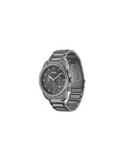 Hugo Boss Men’s Quartz Grey Stainless Steel Grey Dial 44mm Watch 1514005