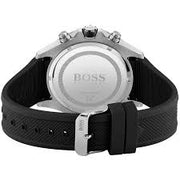 Hugo Boss Silicone Black Dial Chronograph Men's Watch - 1513820