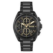 Hugo Boss Men's Quartz Black Stainless Steel 44mm Watch 1513950