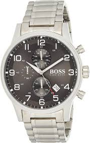 Hugo Boss Men’s Digital Black, Gray  Stainless Steel 44mm Watch HB1513181