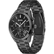 Hugo BOSS® Men’s Chronograph Quartz Stainless Steel Black Dial 44mm Watch 1513960