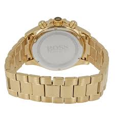 Hugo BOSS® Quartz Men's Watch HB1513340 44mm Yellow Gold Blue Bracelet