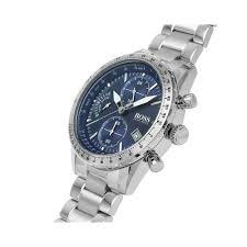 HUGO BOSS® Men’s Quartz Stainless Steel Blue Dial 44mm Watch 1513850