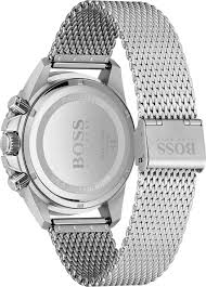 Hugo Boss® Men’s Quartz Silver Stainless Steel Green Dial 46mm Watch - 1513905