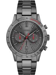 Hugo Boss Men’s Quartz Grey Stainless Steel Grey Dial 44mm Watch 1513924