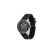 Hugo Boss Men’s Quartz Black Silicone Strap Black Dial 44mm Watch 1513953