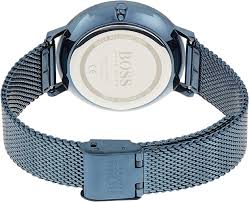 Hugo Boss Women's Analog Quartz Watch with Blue Dial and Stainless Steel Bracelet - 1502518