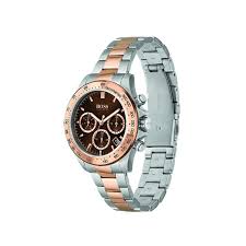 Hugo BOSS® Men’s Two-Tone Rose Gold Silver Watch 1513339