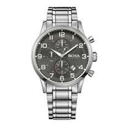 Hugo Boss Men’s Digital Black, Gray  Stainless Steel 44mm Watch HB1513181