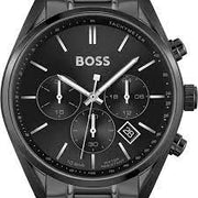 Hugo BOSS® Men’s Chronograph Quartz Stainless Steel Black Dial 44mm Watch 1513960