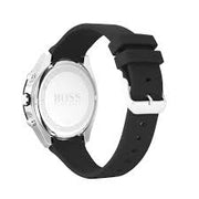 Hugo Boss Men’s Quartz Black Silicone Strap Black Dial 44mm Watch 1513953