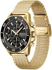 Hugo Boss® Men’s Quartz Gold Stainless Steel Black Dial 46mm Watch - 1513906