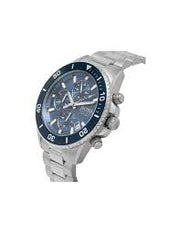 Hugo Boss® Men’s Quartz Silver Stainless Steel Blue Dial 46mm Watch - 1513907