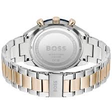 HUGO BOSS® Men’s Quartz Two-Tone Stainless Steel Blue Dial 44mm Watch 1513937