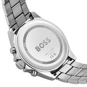 BOSS Chronograph Quartz Watch with Black Dial and Silver Stainless Steel Bracelet - Model 1514057