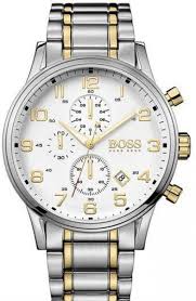 Hugo Boss Men’s Quartz Stainless Steel White Dial 44mm Watch HB1513236