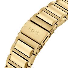 Hugo Boss Men’s Quartz Gold Stainless Steel Black Dial 44mm Watch 1514007