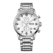 Hugo Boss Men’s Digital Silver Stainless Steel 44mm Watch HB1513182