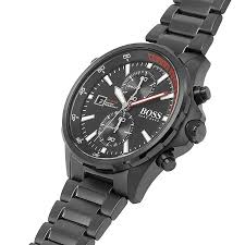 Hugo BOSS® Stainless Steel Sport Analog Black Dial Men's Watch 1513825