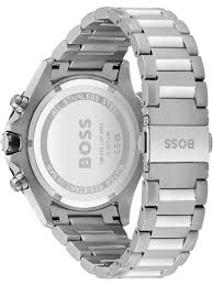 Hugo BOSS® Men’s Quartz Silver Stainless Steel Green Dial 46mm Watch 1513930