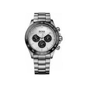 HUGO BOSS® Men’s Ikon Chronograph Silver & Black Watch – HB1512964