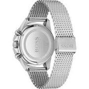 Hugo Boss® Men’s Quartz Silver Stainless Steel Black Dial 45mm Watch - 1513904