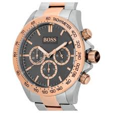 Hugo BOSS® Men’s Two-Tone Rose Gold Silver Watch 1513339