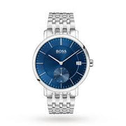 Hugo Boss Men’s Quartz Silver Stainless Steel Blue Dial 40mm Watch 1513642