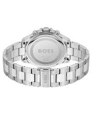 Hugo Boss Silver Steel Black Dial Chronograph Men's Watch - 1514101