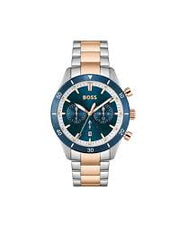 HUGO BOSS® Men’s Quartz Two-Tone Stainless Steel Blue Dial 44mm Watch 1513937