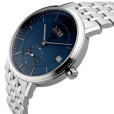 Hugo Boss Men’s Quartz Silver Stainless Steel Blue Dial 40mm Watch 1513642