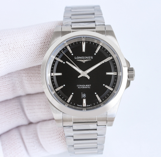 Longines Conquest 41mm – black front