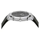 Ferragamo Men's F-80 SFDT00619 Classic Watch Black Strap Black Steel Dial 42mm