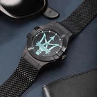 Maserati Potenza Men's R8853144002 Quartz Steel Watch Black Dial Mesh Strap 44mm