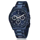 Maserati Blue Edition Men Analogue R8853100025 Quartz Steel Watch Blue Dial 43mm