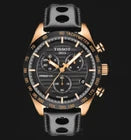 Tissot PRS 516 Chronograph Black Dial Rose Gold PVD Watch T100.417.36.051.00