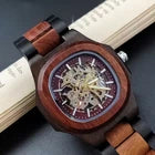 Nautilus Style Wooden Men’s Mechanical