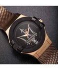 Maserati Potenza Men's R8853108009 Quartz Steel Watch Black Dial Mesh Strap 40mm