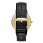 BRAND NEW MENS EMPORIO AMARNI AR11049 GOLD & BLACK LEATHER WATCH