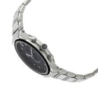 Ferragamo Chronograph Quartz SFME00321 Men's Watch Silver Steel Black Dial 42mm