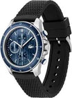Lacoste Watch Neoheritage Chronograph Men's Quartz 2011252 Black Silicone New