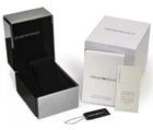 BRAND NEW MENS EMPORIO AMARNI AR11049 GOLD & BLACK LEATHER WATCH