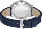 Lacoste Men's Replay Quartz Watch Blue Leather 2011176 New Boxed Chronograph